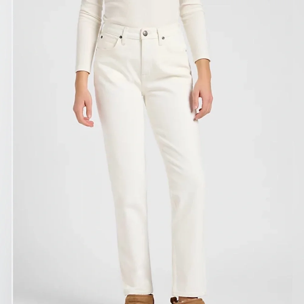 Lee White Straight Leg Ankle Length Jeans - Picture 2 of 12